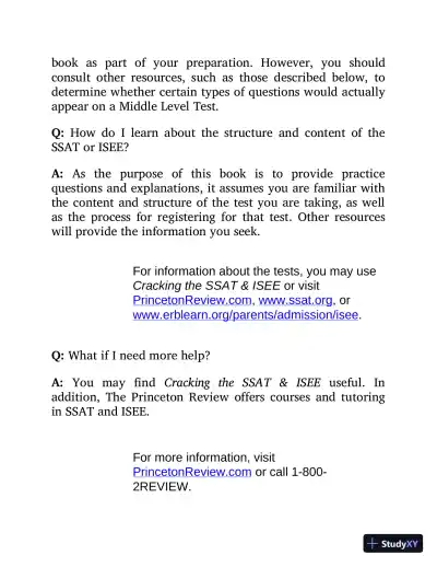 900 Practice Questions for the Upper Level SSAT and ISEE (2014) - Page 18 preview image