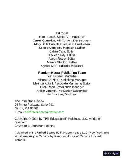 900 Practice Questions for the Upper Level SSAT and ISEE (2014) - Page 4 preview image