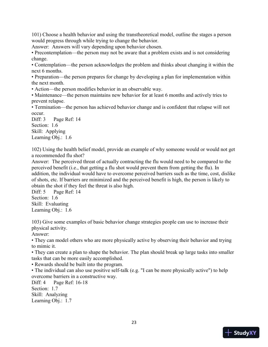 Test Bank for Choosing Health, 3rd Edition, page 24