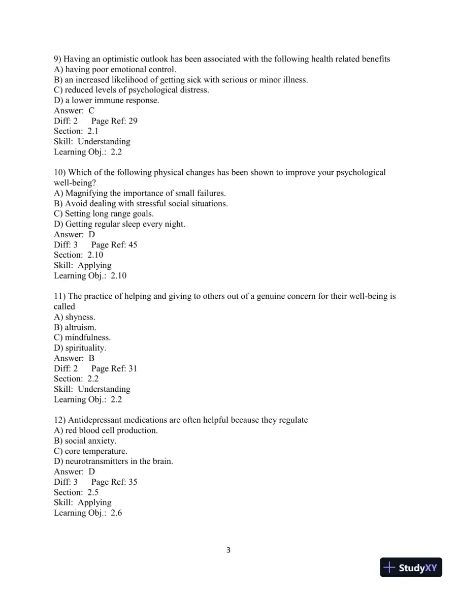 Test Bank for Choosing Health, 3rd Edition, page 28