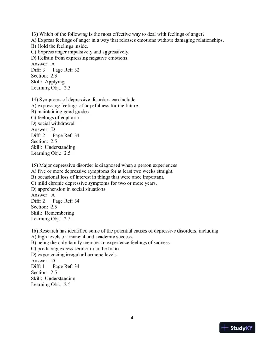 Test Bank for Choosing Health, 3rd Edition, page 29
