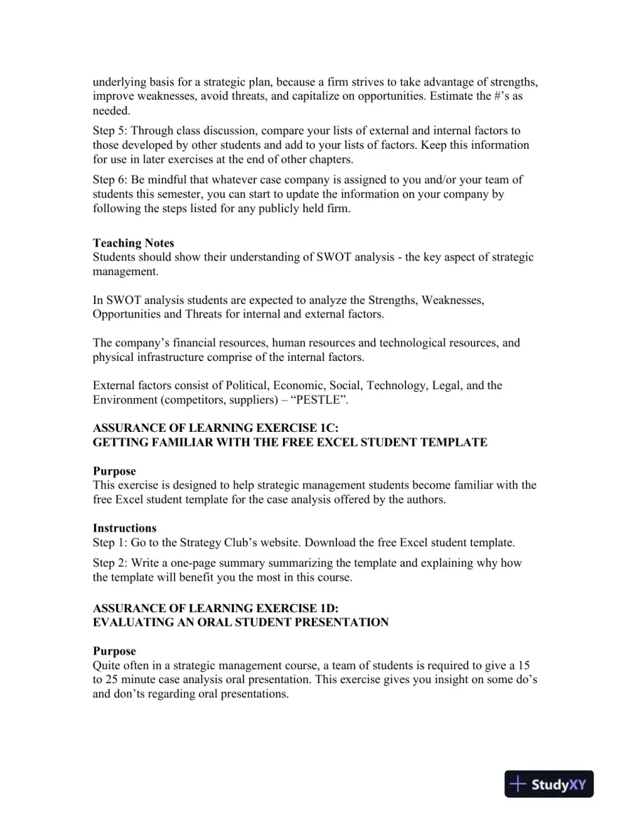 Strategic Management Concepts And Cases, 15th Global Edition Solution Manual, page 15