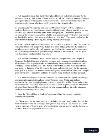 Strategic Management Concepts And Cases, 15th Global Edition Solution Manual - Page 3 preview image