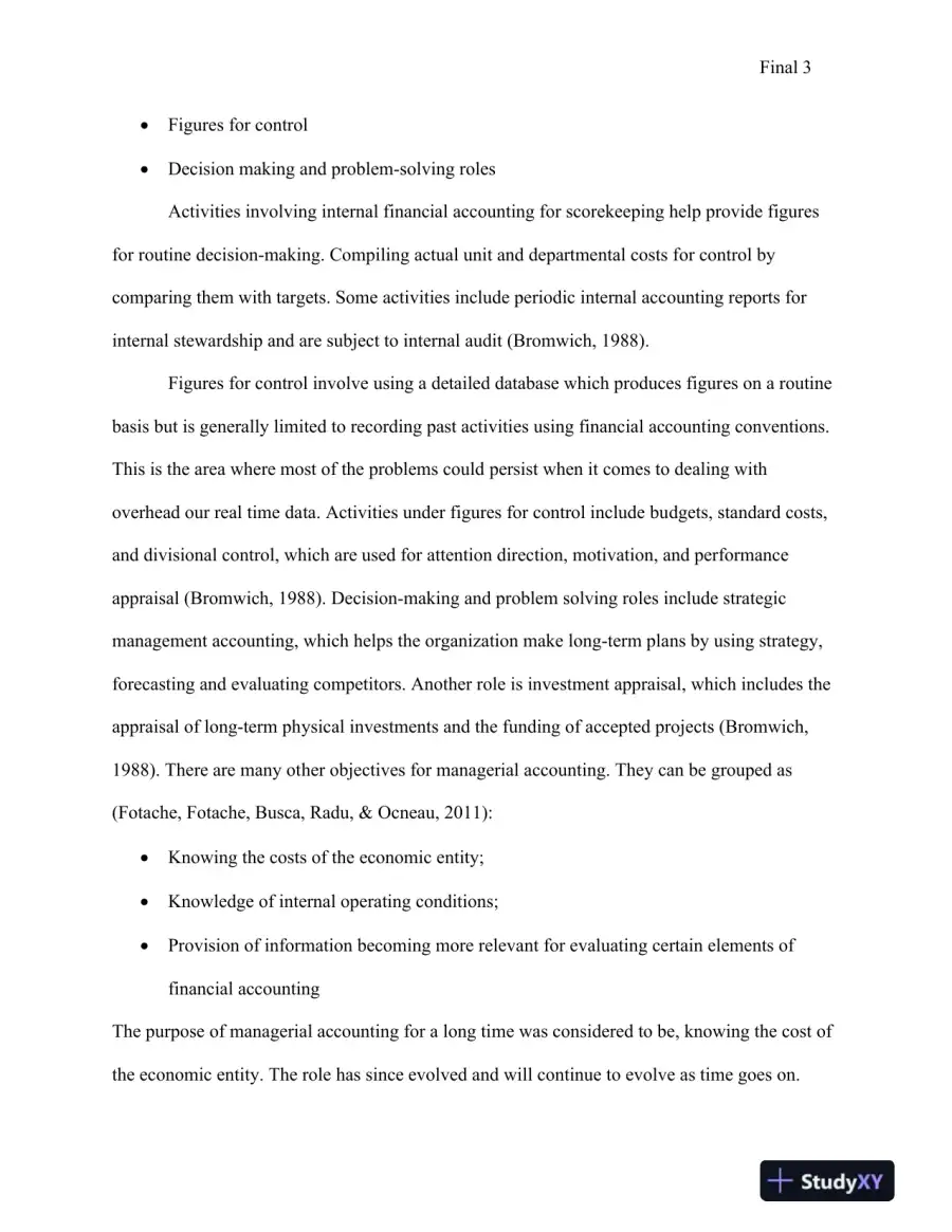 BUS630: Managerial Accounting: Final Paper, page 4