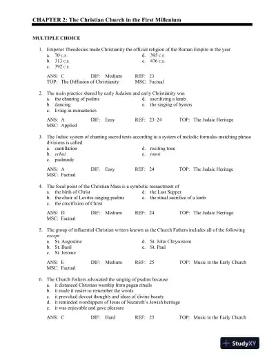 A History of Western Music Ninth Edition Test Bank - Page 11 preview image