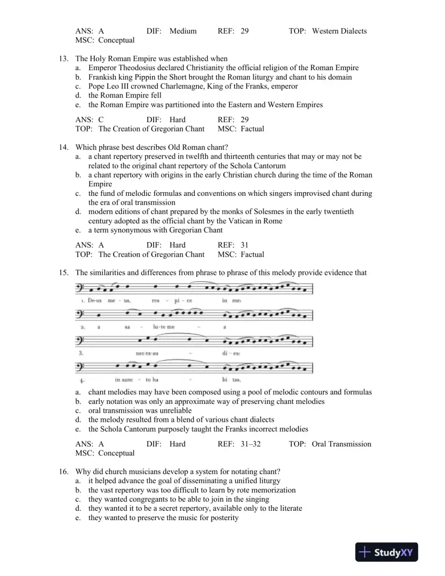 A History of Western Music Ninth Edition Test Bank, page 13