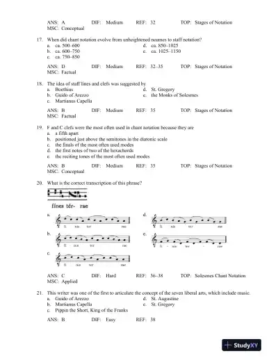 A History of Western Music Ninth Edition Test Bank - Page 14 preview image