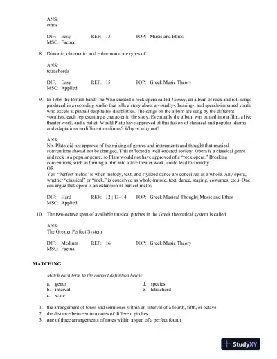 A History of Western Music Ninth Edition Test Bank - Page 9 preview image