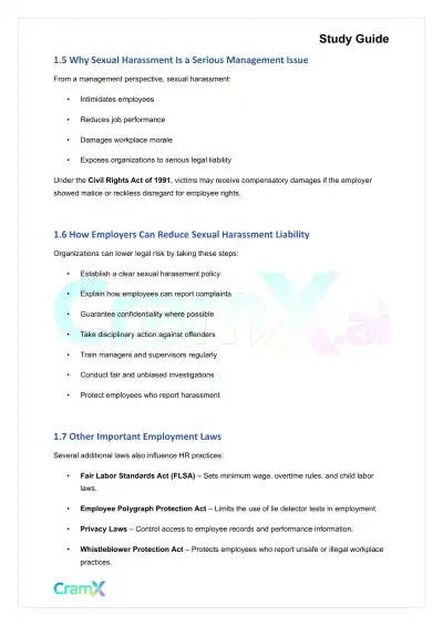 Principles of Management - Staffing and Human Resource Management - Page 5 preview image