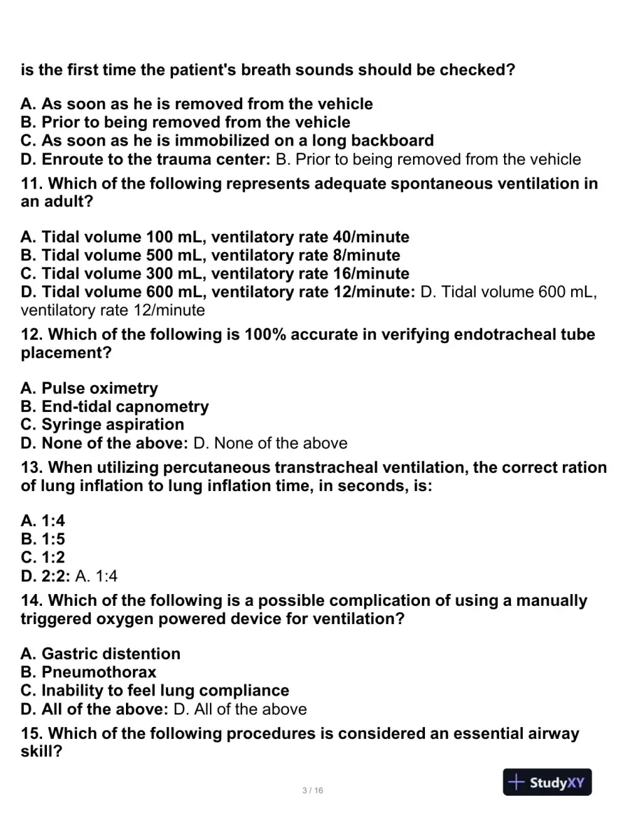2023 PHTLS Physics Practice Exam With Answers (75 Solved Questions), page 5