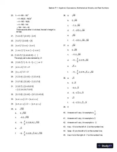 Solution Manual for College Algebra Essentials, 5th Edition - Page 6 preview image
