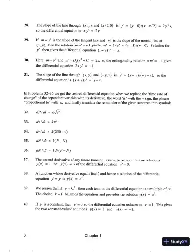 Solution Manual for Elementary Differential Equations with Boundary Value Problems (Classic Version), 6th Edition - Page 11 preview image