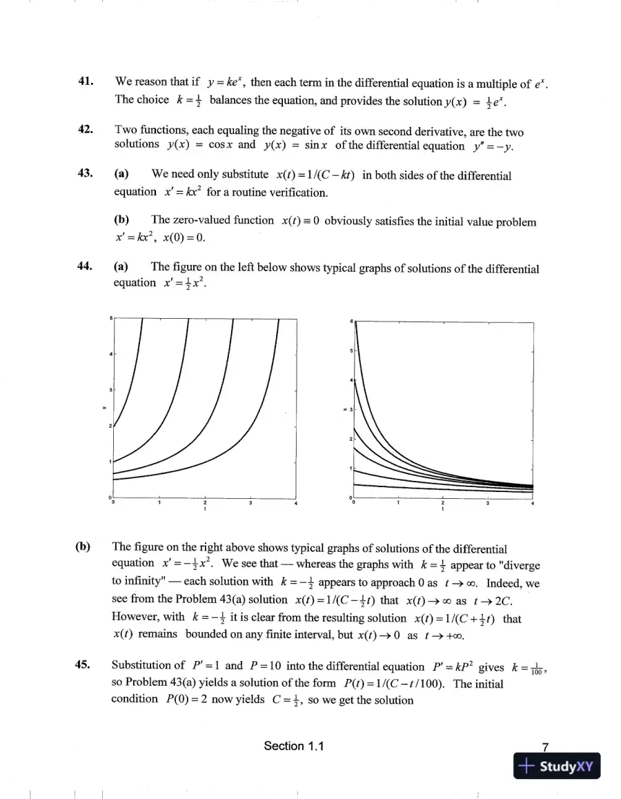Solution Manual for Elementary Differential Equations with Boundary Value Problems (Classic Version), 6th Edition, page 12