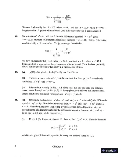 Solution Manual for Elementary Differential Equations with Boundary Value Problems (Classic Version), 6th Edition - Page 13 preview image