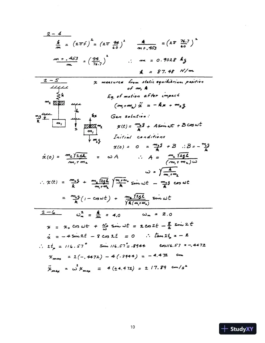 Solution Manual For Theory Of Vibrations With Applications, 5th Edition, page 13