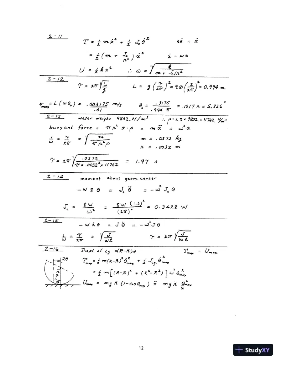 Solution Manual For Theory Of Vibrations With Applications, 5th Edition, page 15