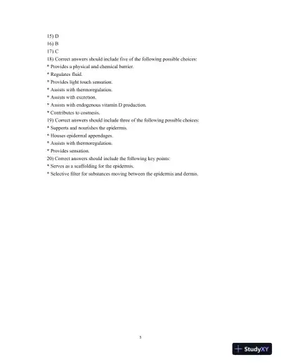 Test Bank for Wound Management: Principles and Practices, 4th Edition - Page 7 preview image