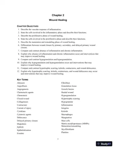 Test Bank for Wound Management: Principles and Practices, 4th Edition - Page 8 preview image