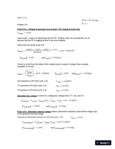 Solution Manual For Protective Relaying: Principles and Applications, 4th Edition - Page 13 preview image