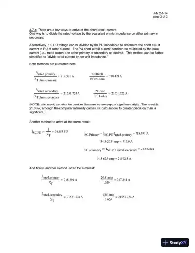 Solution Manual For Protective Relaying: Principles and Applications, 4th Edition - Page 15 preview image