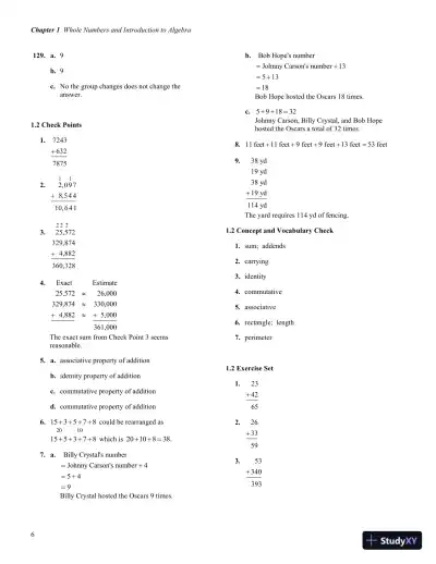 Solution Manual for Developmental Mathematics, 1st Edition - Page 10 preview image