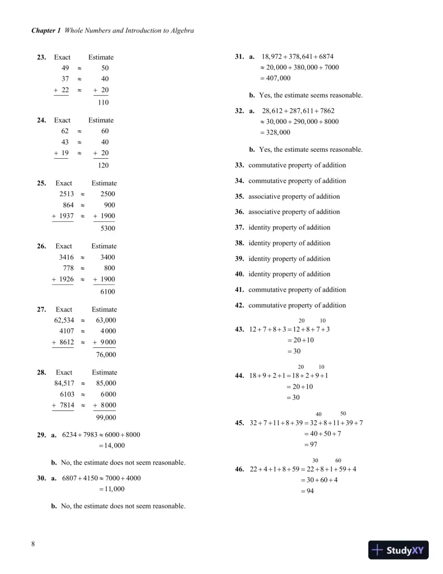 Solution Manual for Developmental Mathematics, 1st Edition, page 12