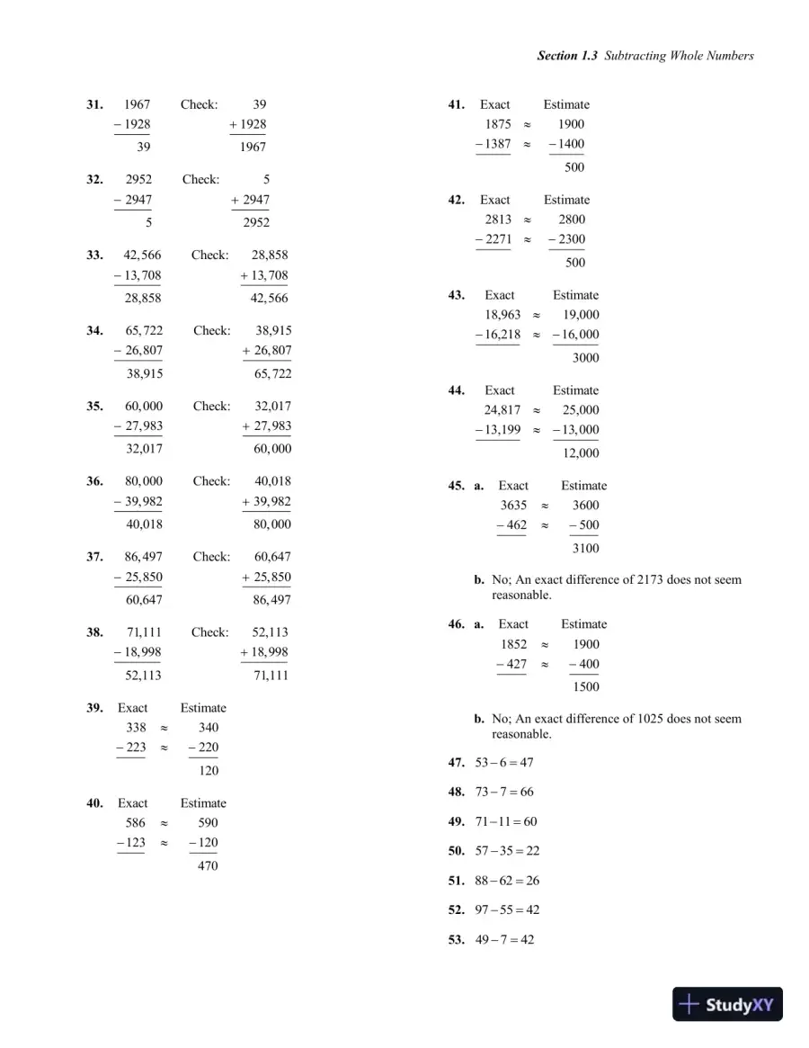 Solution Manual for Developmental Mathematics, 1st Edition, page 19