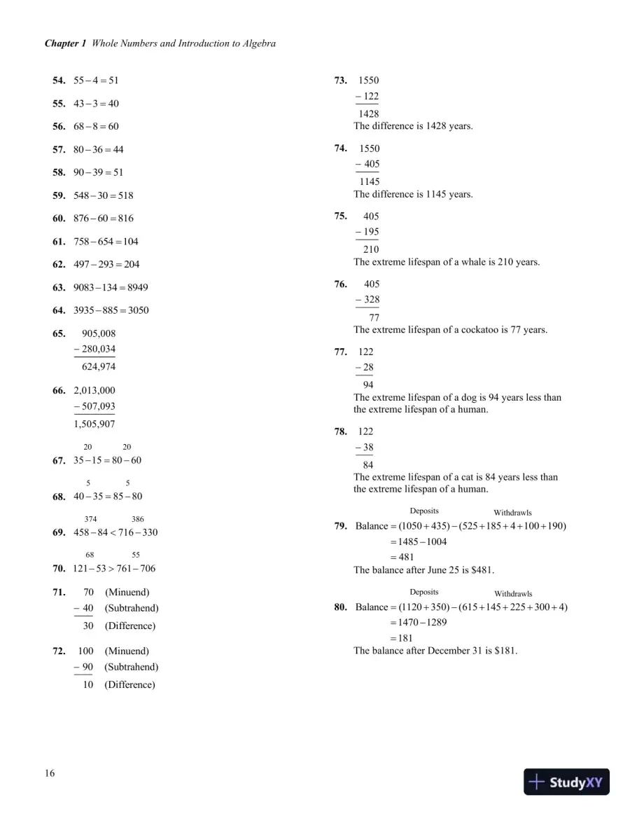 Solution Manual for Developmental Mathematics, 1st Edition, page 20