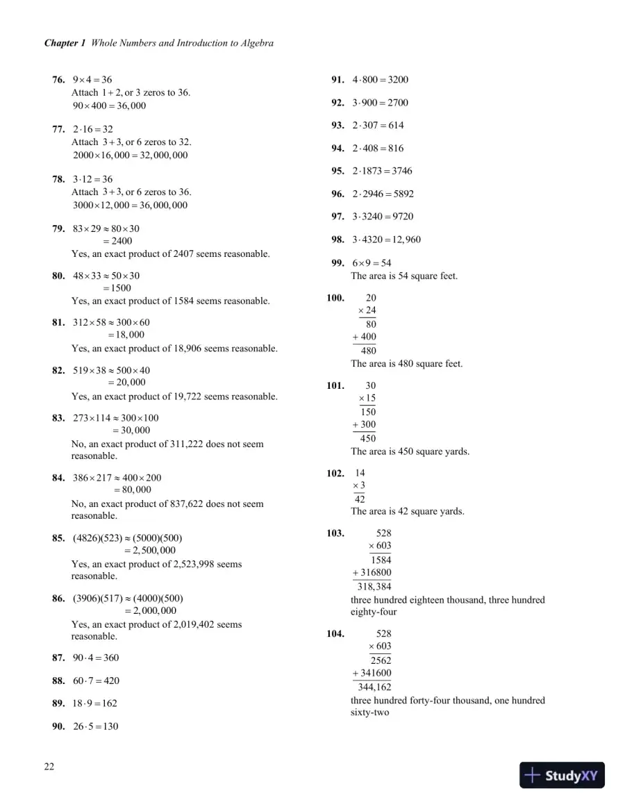 Solution Manual for Developmental Mathematics, 1st Edition, page 26