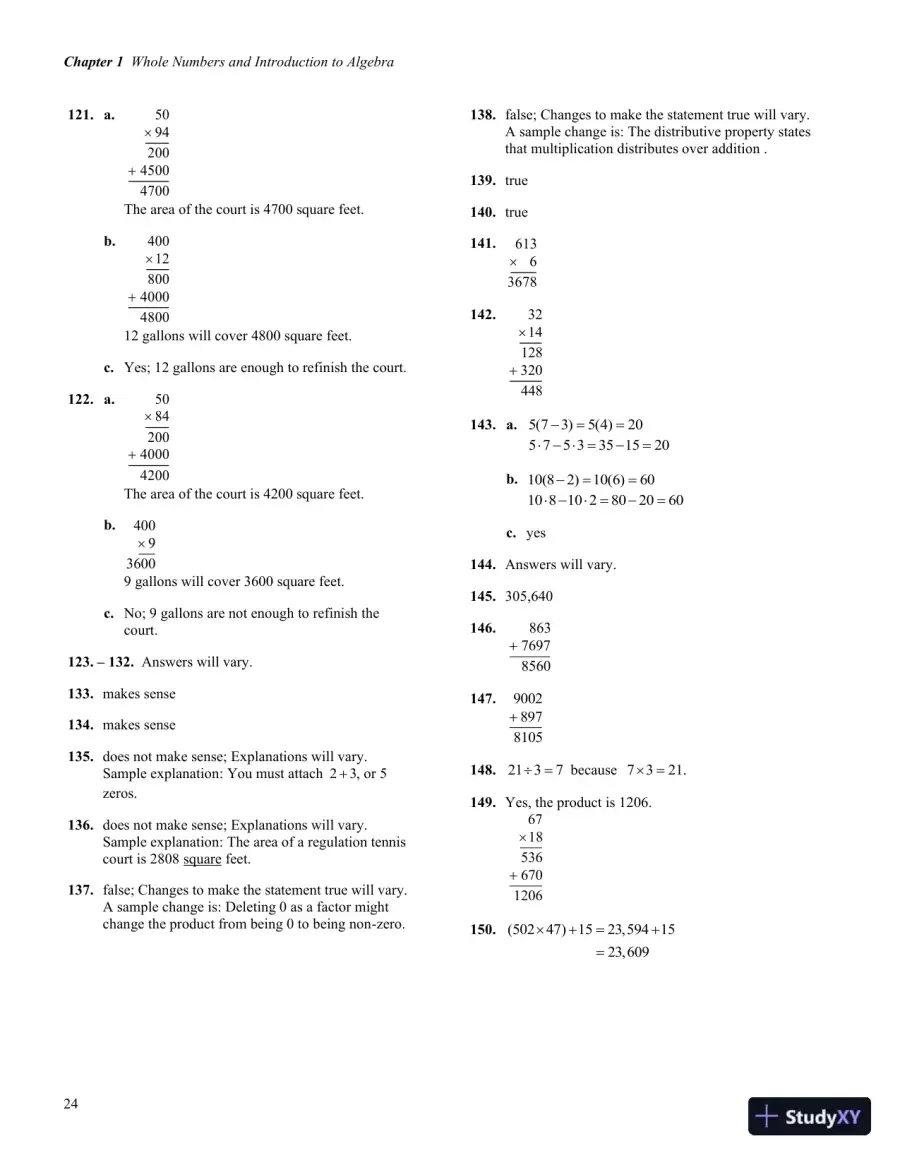 Solution Manual for Developmental Mathematics, 1st Edition, page 28