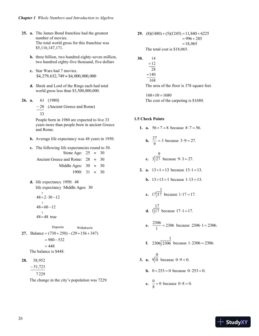 Solution Manual for Developmental Mathematics, 1st Edition, page 30