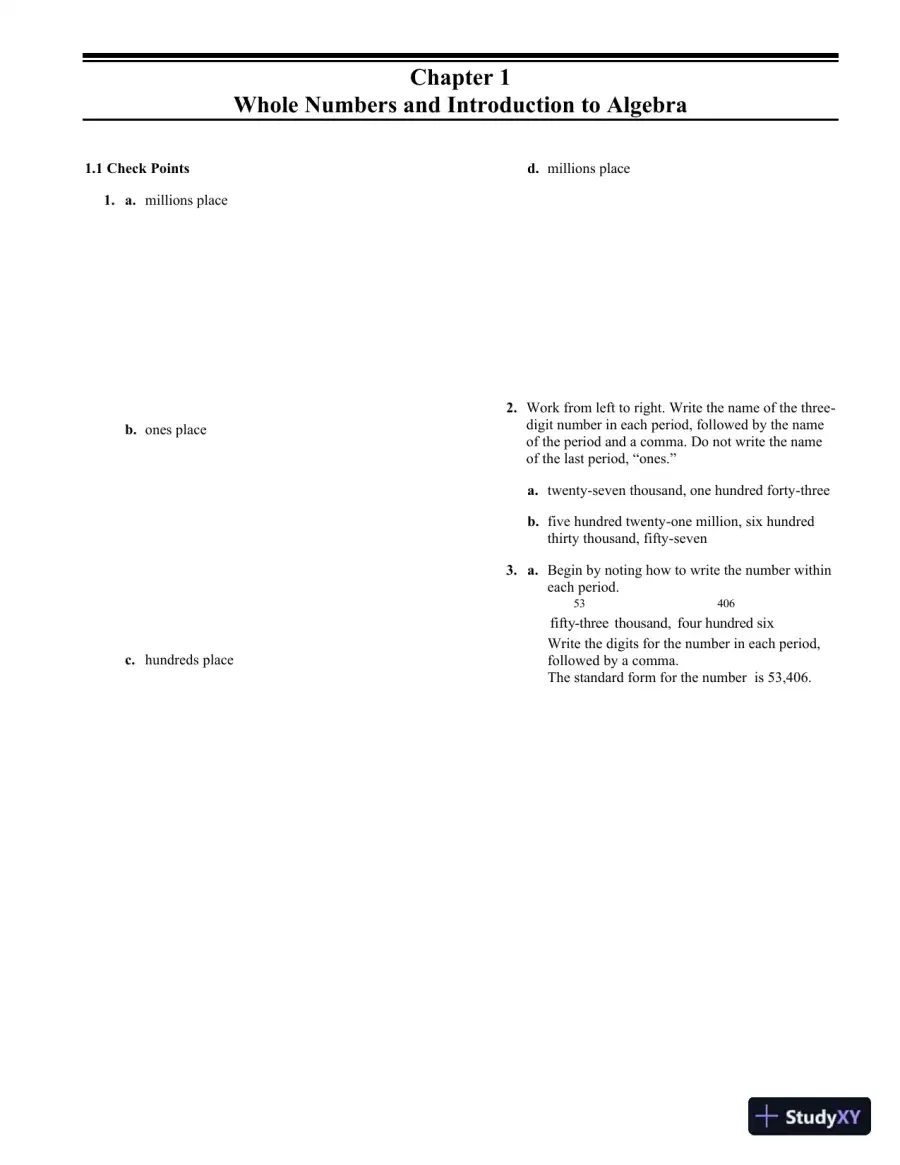 Solution Manual for Developmental Mathematics, 1st Edition, page 5