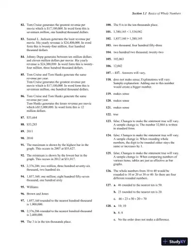 Solution Manual for Developmental Mathematics, 1st Edition - Page 9 preview image
