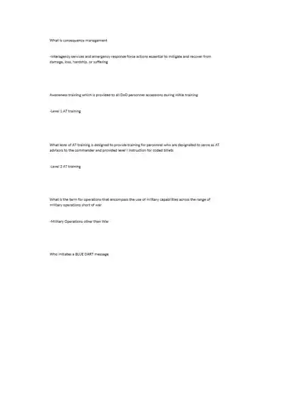 Force Protection Training - Page 4 preview image