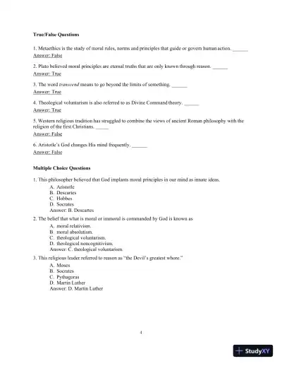 Consider Ethics: Theory, Readings, and Contemporary Issues, 4th Edition Test Bank - Page 7 preview image