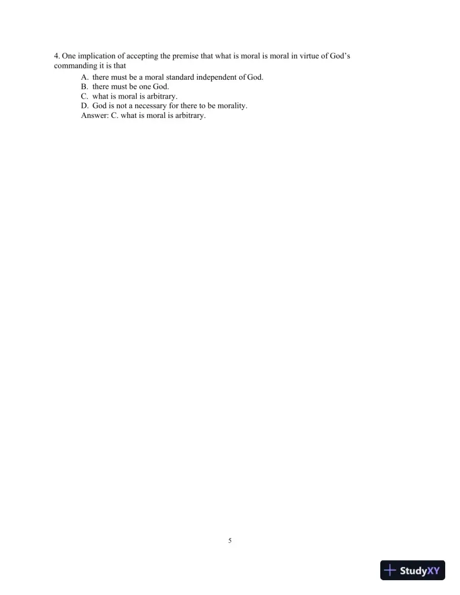 Consider Ethics: Theory, Readings, and Contemporary Issues, 4th Edition Test Bank, page 8