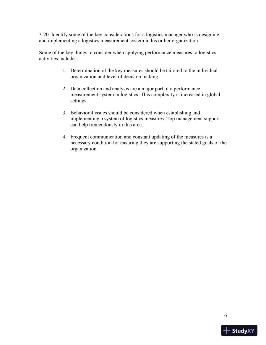 Contemporary Logistics , 12th Edition Solution Manual, page 24