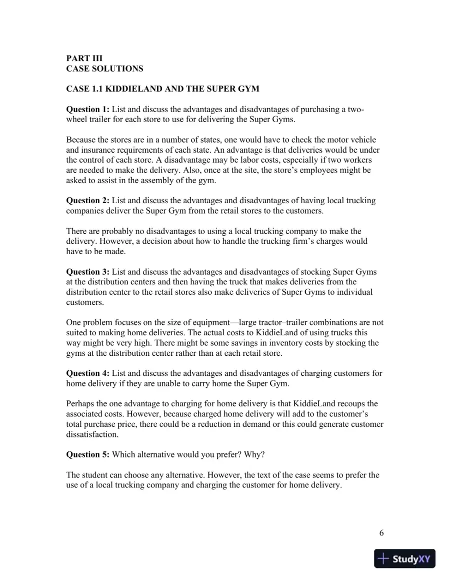 Contemporary Logistics , 12th Edition Solution Manual, page 9