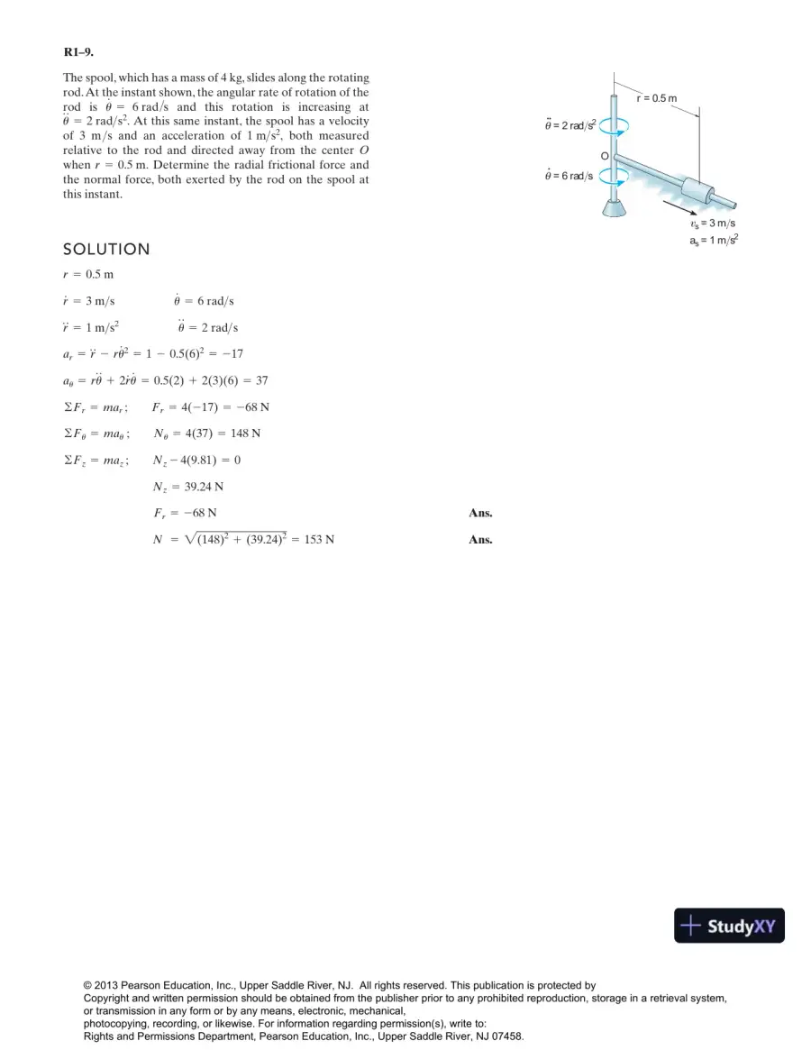 Solution Manual for Engineering Mechanics Dynamics, 13th Edition, page 10