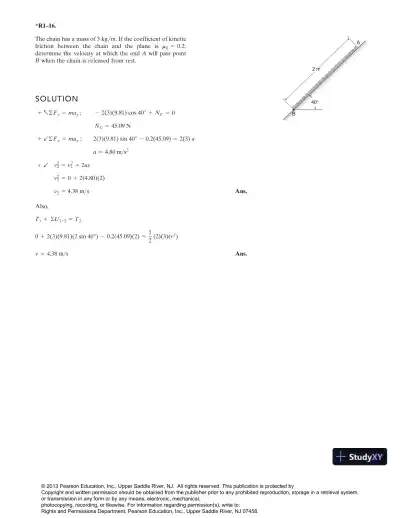 Solution Manual for Engineering Mechanics Dynamics, 13th Edition - Page 17 preview image