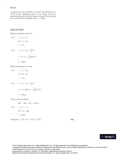Solution Manual for Engineering Mechanics Dynamics, 13th Edition - Page 23 preview image