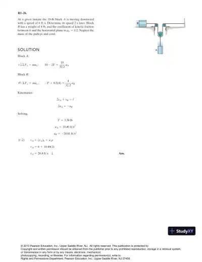 Solution Manual for Engineering Mechanics Dynamics, 13th Edition - Page 27 preview image
