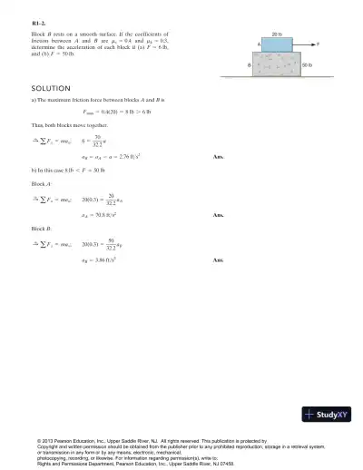 Solution Manual for Engineering Mechanics Dynamics, 13th Edition - Page 3 preview image