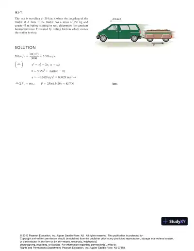 Solution Manual for Engineering Mechanics Dynamics, 13th Edition - Page 8 preview image
