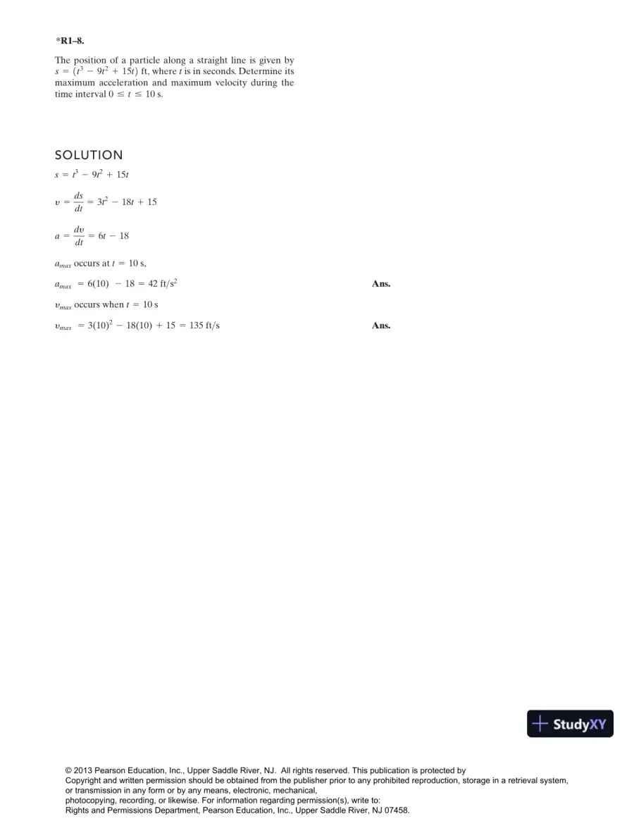 Solution Manual for Engineering Mechanics Dynamics, 13th Edition, page 9