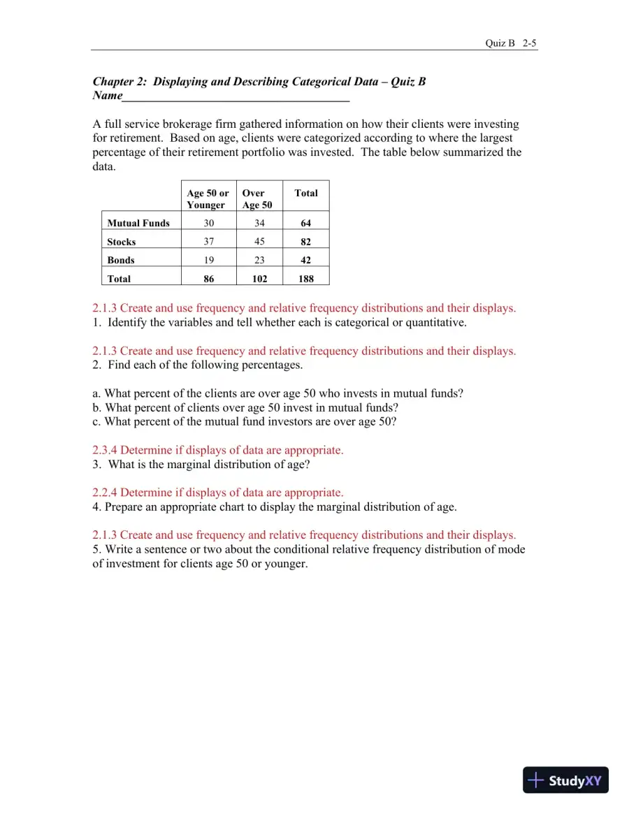 Test Bank for Business Statistics: A First Course, 3rd Edition, page 29