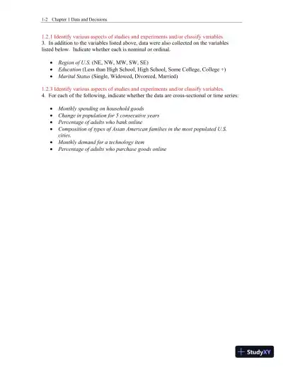 Test Bank for Business Statistics: A First Course, 3rd Edition - Page 3 preview image