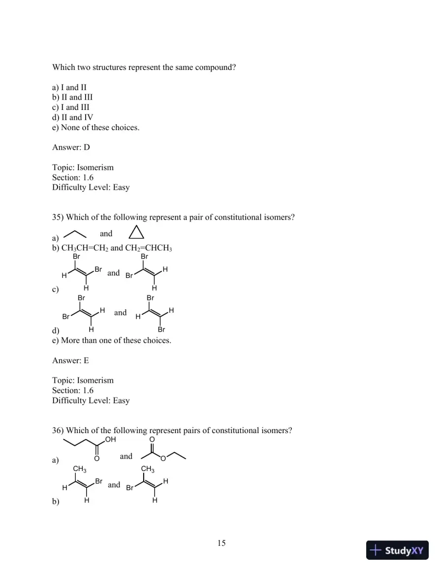 Organic Chemistry 11th Edition Test Bank, page 16
