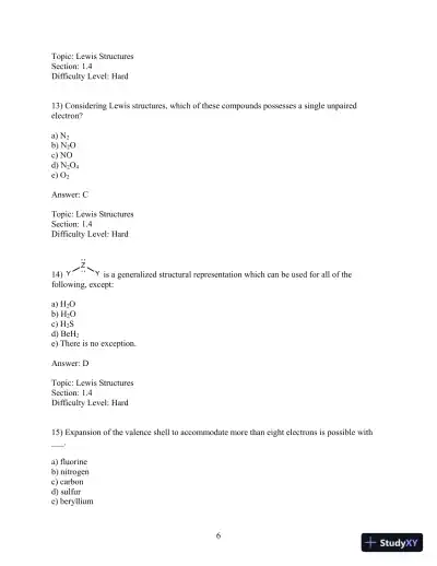 Organic Chemistry 11th Edition Test Bank - Page 7 preview image