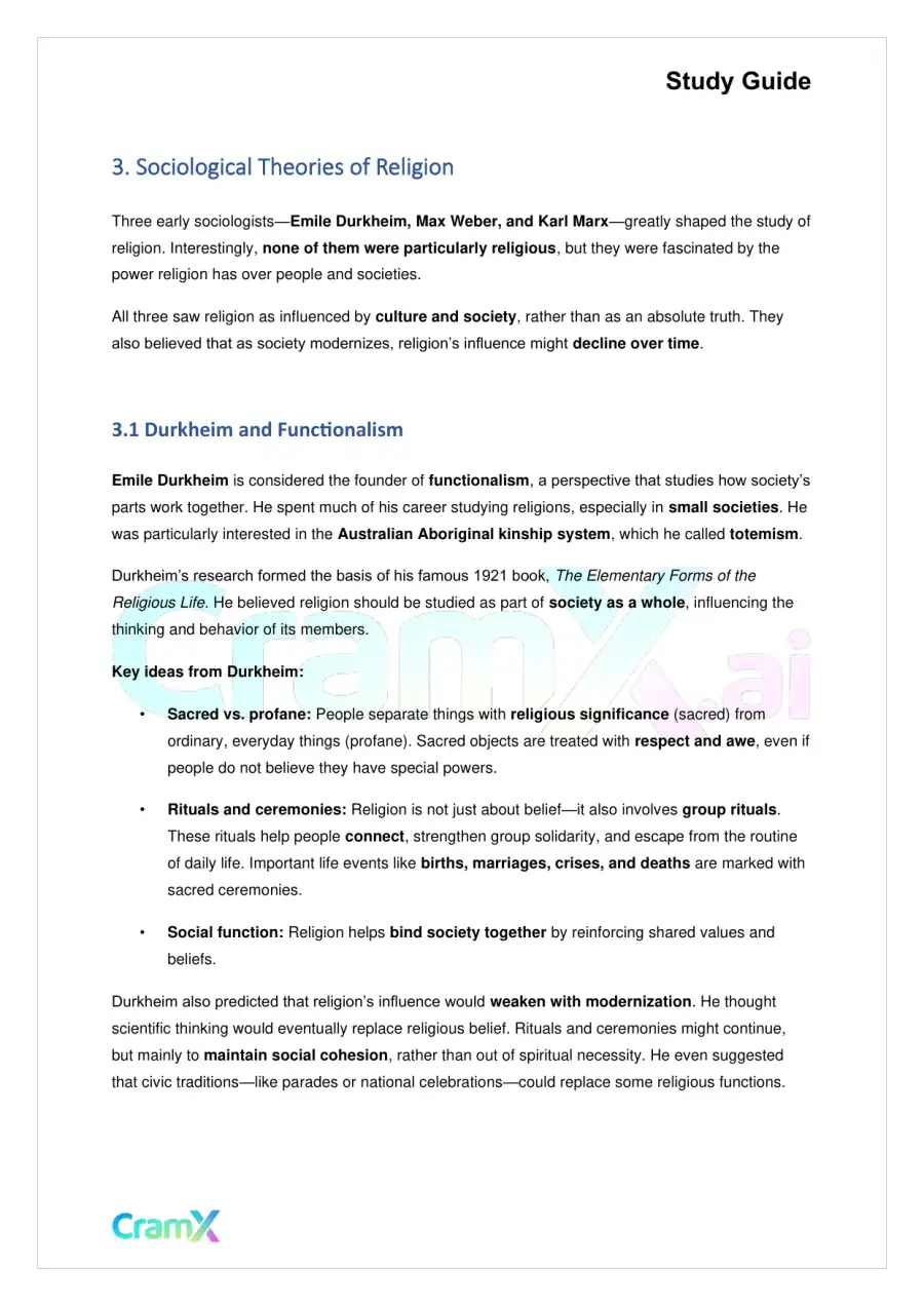 Sociology - Religion, page 5